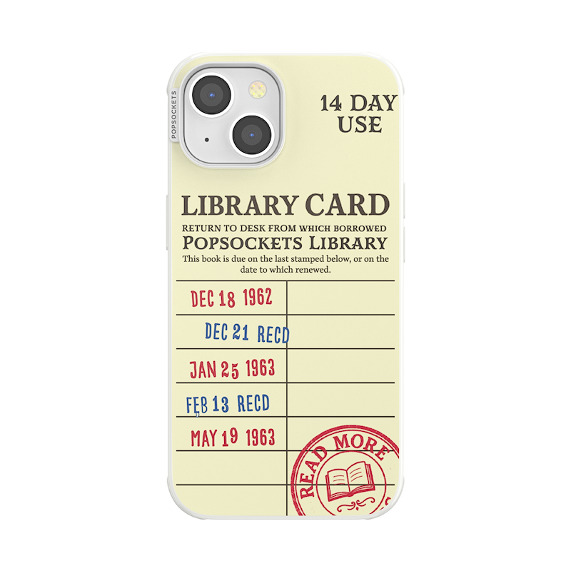 PopSockets Library Card &mdash; iPhone 13 MagSafe Case image number 0