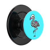 Goth Flamingo &mdash; MagSafe PopGrip image number 1