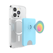 Butterfly Pea Blue Boca Aura &mdash; MagSafe PopWallet+ image number 5