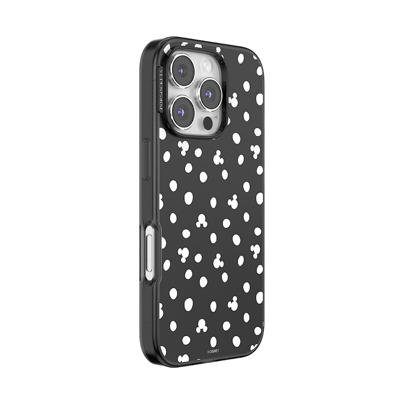 Translucent Black Mickey Polka Dot &mdash; iPhone 16 Pro MagSafe Case image number 1