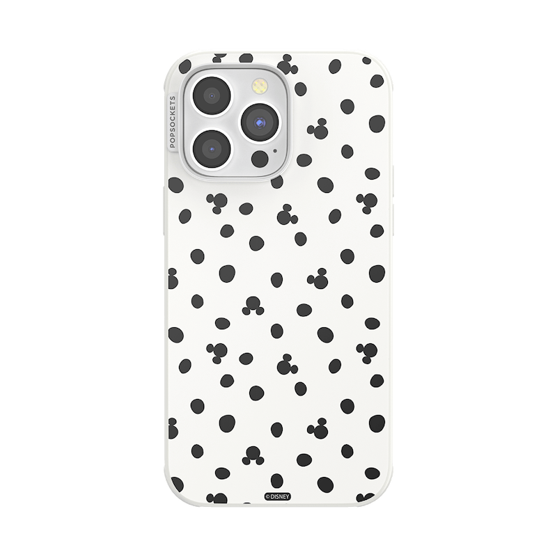 White Mickey Polka Dot &mdash; iPhone 14 Pro Max MagSafe Case image number 0