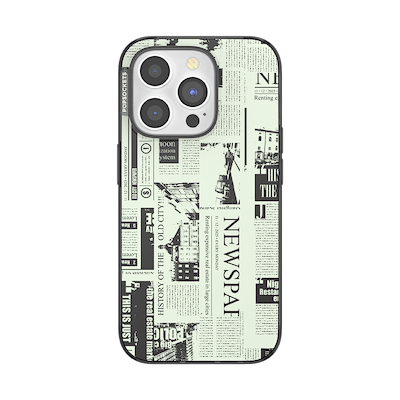 Hot off the Press Black &mdash; iPhone 15 Pro MagSafe Case