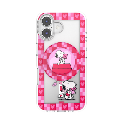 Snoopy's Love Notes &mdash; iPhone 16 MagSafe Case