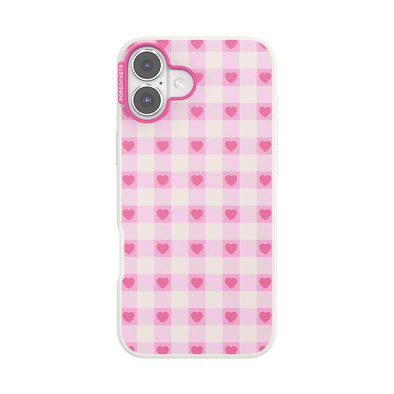Blush Gingham &mdash; iPhone 16 Plus MagSafe Case image number 0