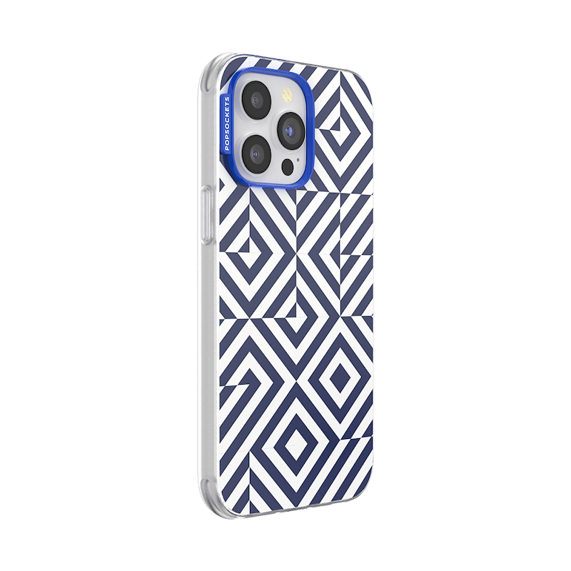 Tiled Navy &mdash; iPhone 14 Pro Max MagSafe Case image number 1