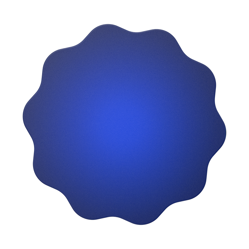 Molded Flower Cobalt &mdash; Adhesive PopGrip image number 1