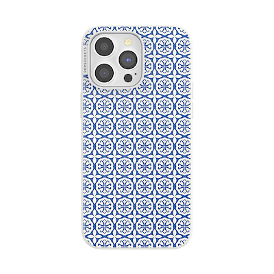 Navy Mosaic &mdash; iPhone 15 Pro Max MagSafe Case