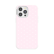 Blush Pink PolkaDot &mdash; iPhone 14 Pro Max MagSafe Case image number 1