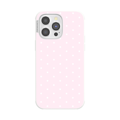 Blush Pink PolkaDot &mdash; iPhone 14 Pro Max MagSafe Case