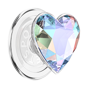 Iridescent Crystal Heart &mdash; MagSafe PopGrip image number 1