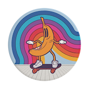 Retro Banana &mdash; Adhesive PopGrip image number 2