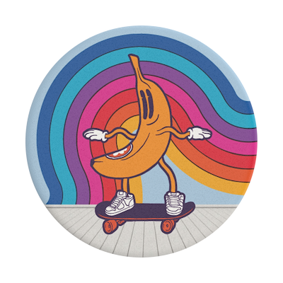 Secondary image for hover Retro Banana &mdash; Adhesive PopGrip
