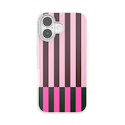 Pop of Pink Stripe &mdash; iPhone 16 MagSafe Case image number 1