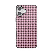 Black Cherry Gingham &mdash; iPhone 16 Plus MagSafe Case image number 1