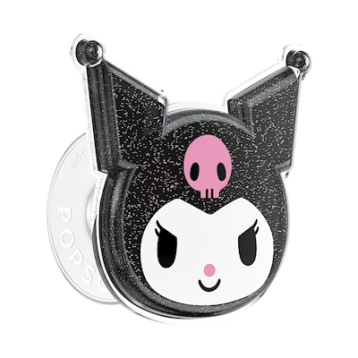 Tidepool Glitter Kuromi &mdash; Adhesive PopGrip