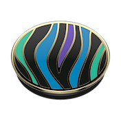 Enamel Wild Stripe Black &mdash; Adhesive PopGrip image number 3