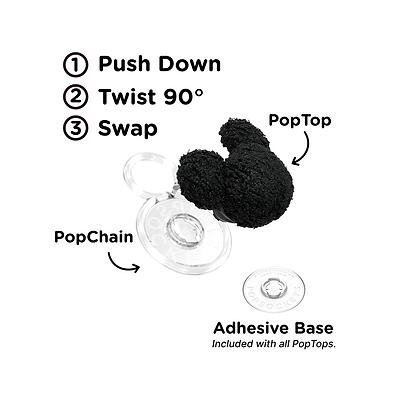 Secondary image for hover Plush Mickey Black &mdash; PopTop