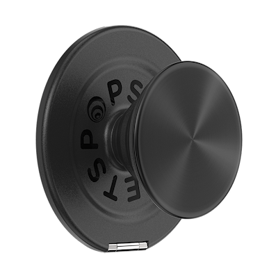 Aluminum Radial Black &mdash; MagSafe Kick-Out Grip & Stand