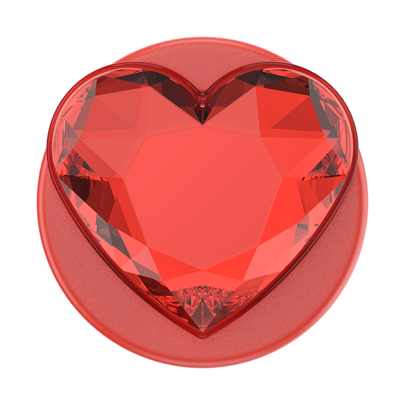 Crystal Heart Rosso &mdash;  MagSafe PopGrip image number 1