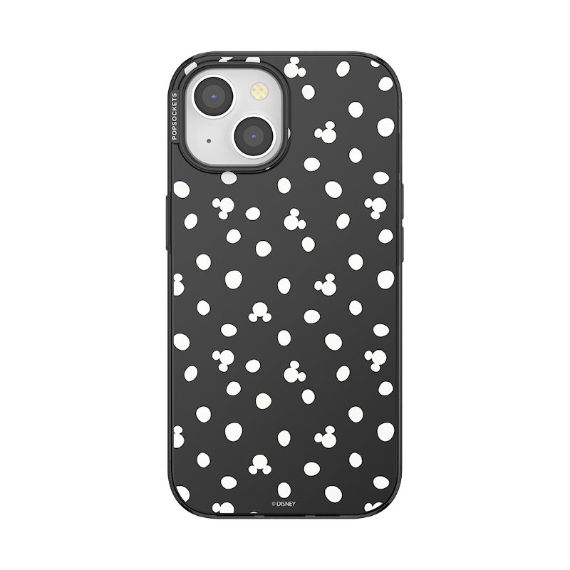 Translucent Black Mickey Polka Dot &mdash; iPhone 15 MagSafe Case image number 0