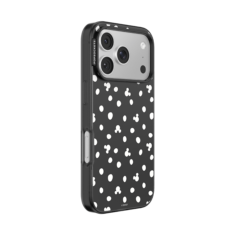 Translucent Black Mickey Polka Dot &mdash; iPhone 17 Pro MagSafe Case image number 1