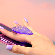 Iridescent Confetti Dreamy Heart &mdash; Adhesive PopGrip image number 3