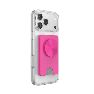 Secondary image for hover Fuchsia Radial &mdash; MagSafe Kick-Out PopWallet+ & Stand