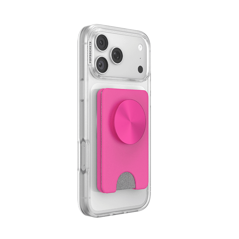 Fuchsia Radial &mdash; MagSafe Kick-Out PopWallet+ & Stand image number 1
