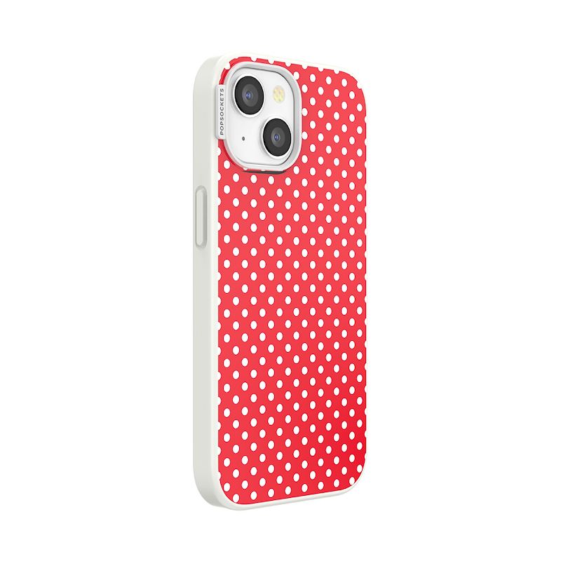 Cherry Red Polka Dot &mdash; iPhone 15 MagSafe Case image number 1