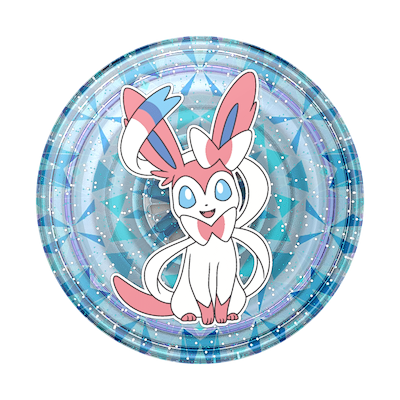 Secondary image for hover Diamond Sylveon - Glitter Graphic &mdash; Adhesive PopGrip