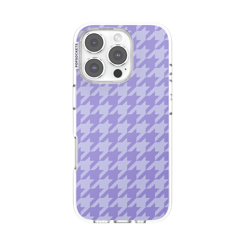 Lilac Houndstooth &mdash; iPhone 16 Pro MagSafe Case image number 0