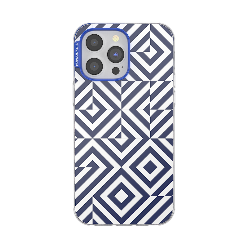 Tiled Navy &mdash; iPhone 14 Pro Max MagSafe Case image number 0