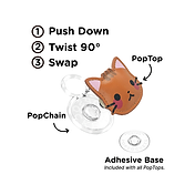 Stitched PU Cowboy Kitty &mdash; PopTop image number 2