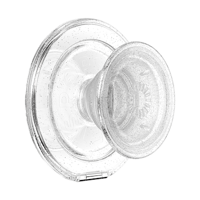Clear Glitter &mdash; MagSafe Kick-Out Grip & Stand