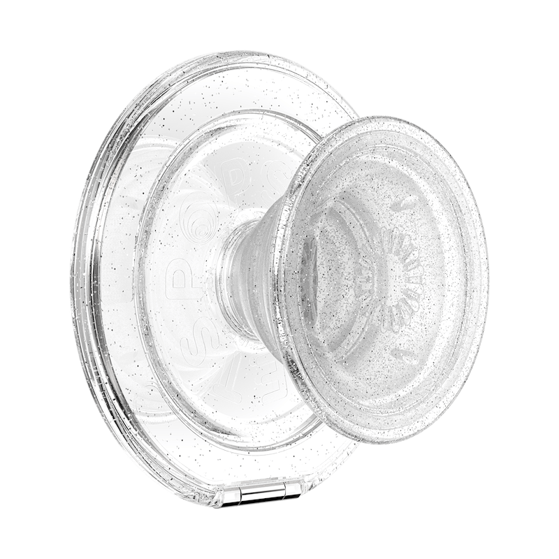 Clear Glitter &mdash; MagSafe Kick-Out Grip & Stand image number 0