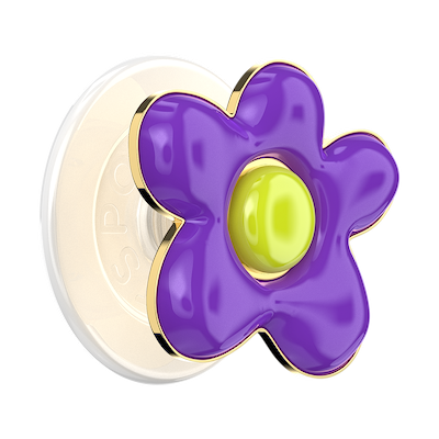 Enamel Wonky Daisy &mdash; MagSafe PopGrip