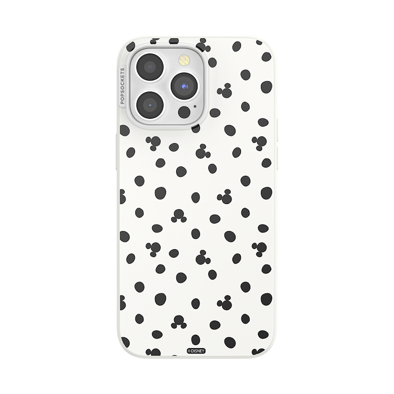 White Mickey Polka Dot &mdash; iPhone 15 Pro Max MagSafe Case image number 0