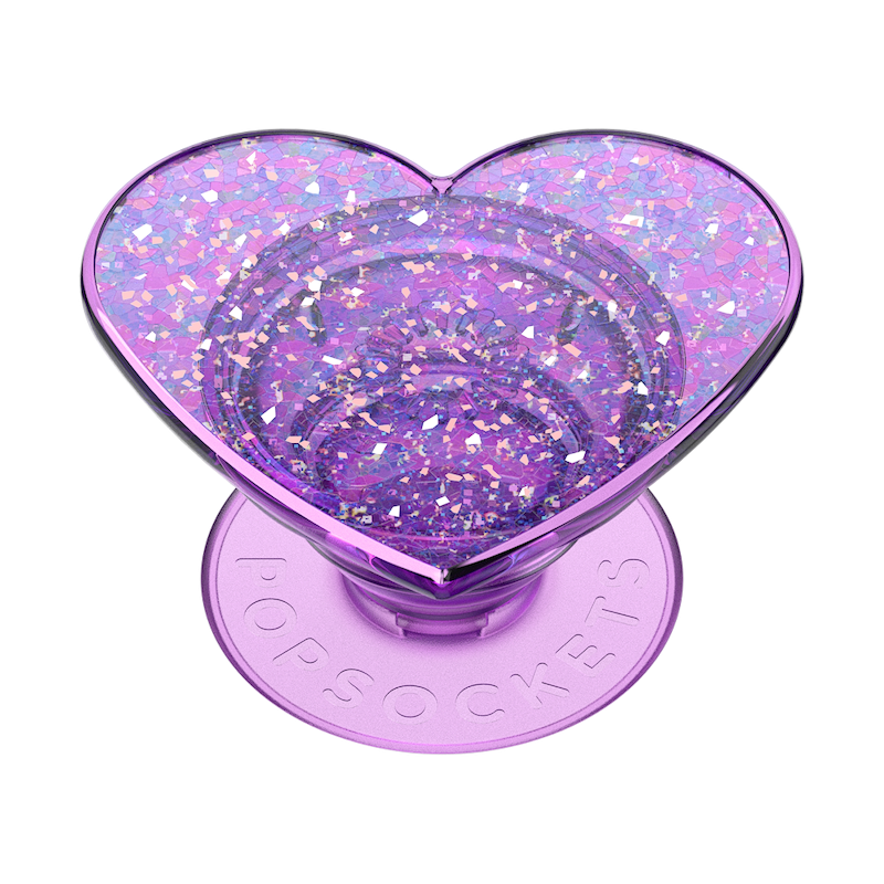 Iridescent Confetti Dreamy Heart — Adhesive PopGrip image number 0