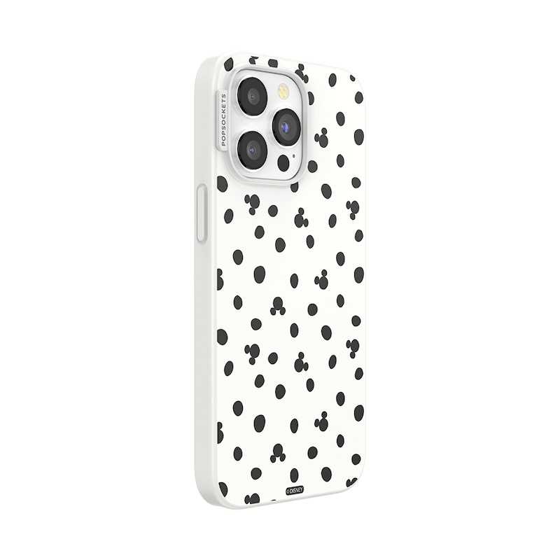 White Mickey Polka Dot &mdash; iPhone 15 Pro Max MagSafe Case image number 1