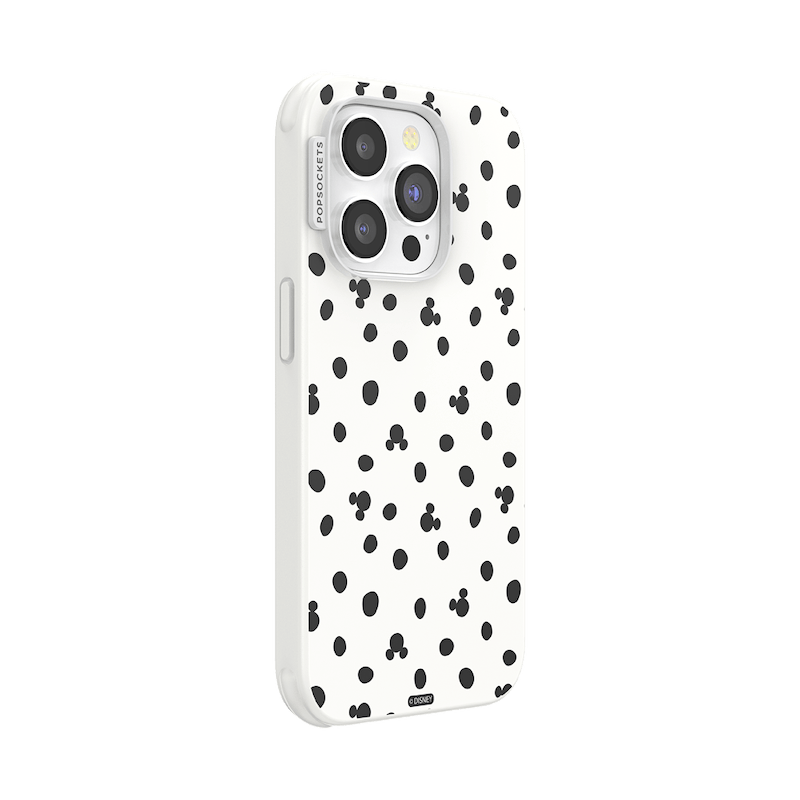 White Mickey Polka Dot &mdash; iPhone 14 Pro MagSafe Case image number 1