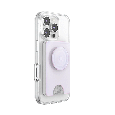 Secondary image for hover Opalescent White &mdash; MagSafe Kick-Out PopWallet+ & Stand