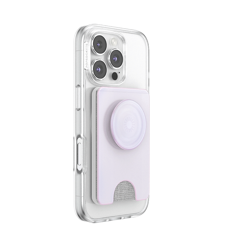 Opalescent White &mdash; MagSafe Kick-Out PopWallet+ & Stand image number 1