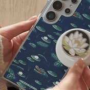 Enamel Water Lily Midnight &mdash; MagSafe PopGrip image number 3