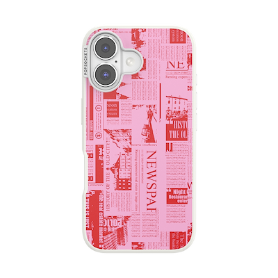 Hot off the Press Pink &mdash; iPhone 16 MagSafe Case