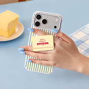 Butter Stripes &mdash; iPhone 15 MagSafe Case image number 3