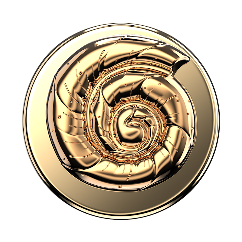 Enamel Nautilus Shell &mdash; MagSafe PopGrip image number 1