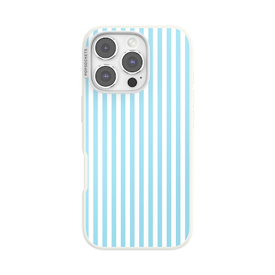 Soft Blue Stripe &mdash; iPhone 16 Pro MagSafe Case