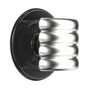 Enamel Puffy Stack Silver &mdash;  MagSafe PopGrip image number 1