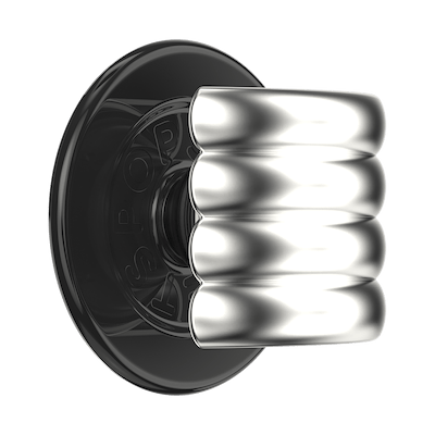 Enamel Puffy Stack Silver &mdash; MagSafe PopGrip