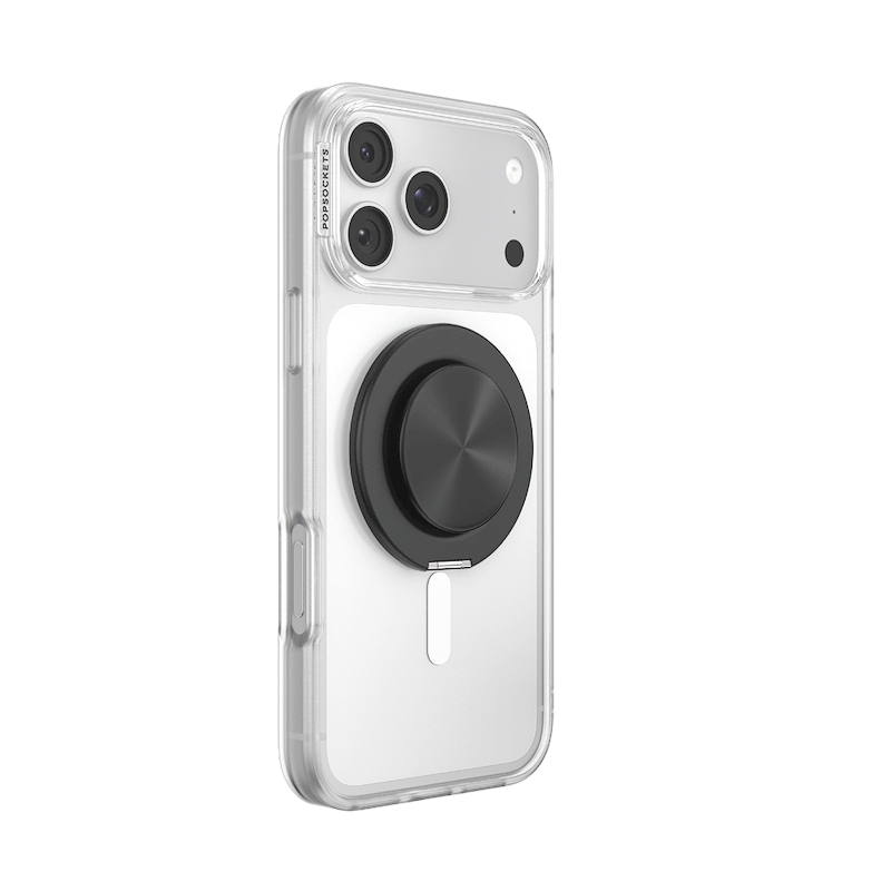 Aluminum Radial Black &mdash; MagSafe Kick-Out Grip & Stand image number 1